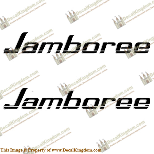 Jamboree by Fleetwood RV Logo Decals (Set of 2) Any Color!