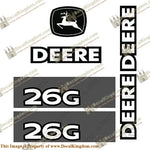 John Deere 26G Excavator Decal Kit