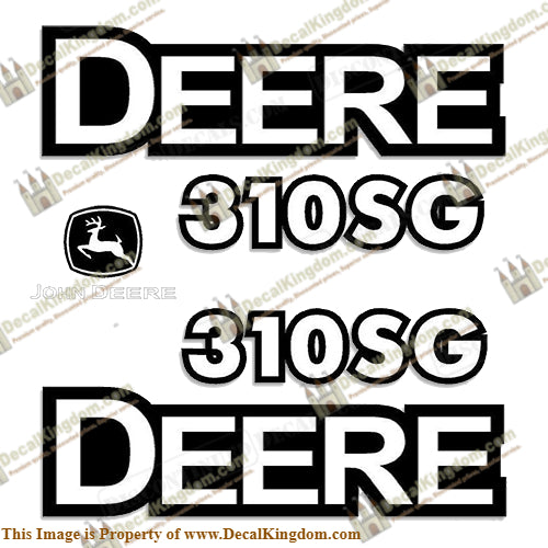 John Deere 310 SG Backhoe Decals