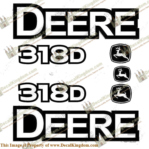 John Deere 318 D Skid Steer Equipment Decals
