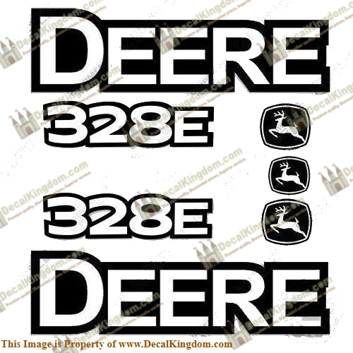 John Deere 328 E Skid Steer Equipment Decals