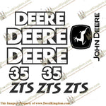 John Deere 35 ZTS Excavator Decal Kit