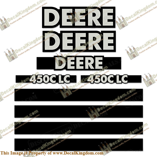 John Deere 450C-LC Excavator Decals