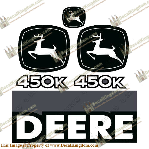 John Deere 450K Dozer Crawler Decal Kit
