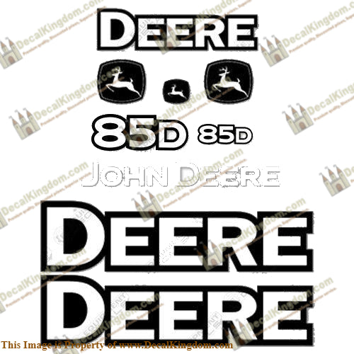John Deere 85D Excavator Decal Kit