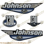 Johnson 130hp Decals 1999 - 2001 (Blue) - Boat Decals from DecalKingdomoutboard decal Johnson 130hp Decals 1999 - 2001 (Blue) vintage decals. Outboard engine graphics.