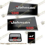 Johnson 135hp V4 Decals - Boat Decals from DecalKingdomoutboard decal Johnson 135hp V4 Decals vintage decals. Outboard engine graphics.