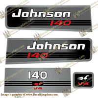 Johnson 140hp V4 Decals - 1992 - 1995 - Boat Decals from DecalKingdomoutboard decal Johnson 140hp V4 Decals - 1992 - 1995 vintage decals. Outboard engine graphics.