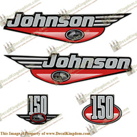 Johnson 150hp Decals - 1999 (Red) - Boat Decals from DecalKingdomoutboard decal Johnson 150hp Decals - 1999 (Red) vintage decals. Outboard engine graphics.
