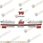 Johnson 150hp V6 FastStrike Decals - 1991 - 1996 - Boat Decals from DecalKingdomoutboard decal Johnson 150hp V6 FastStrike Decals - 1991 - 1996 vintage decals. Outboard engine graphics.