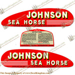 Johnson 1947 5hp Decals - Boat Decals from DecalKingdomoutboard decal Johnson 1947 5hp Decals vintage decals. Outboard engine graphics.