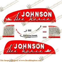 Johnson 1949 10hp Decals - Boat Decals from DecalKingdomoutboard decal Johnson 1949 10hp Decals vintage decals. Outboard engine graphics.