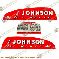 Johnson 1949 2.5hp Decals - Boat Decals from DecalKingdomoutboard decal Johnson 1949 2.5hp Decals vintage decals. Outboard engine graphics.