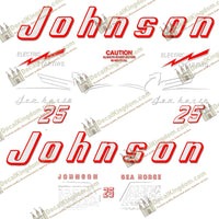 Johnson 1954 25hp - Electric Decals - Boat Decals from DecalKingdomoutboard decal Johnson 1954 25hp - Electric Decals vintage decals. Outboard engine graphics.