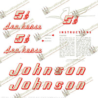 Johnson 1955 5.5hp Decals - Boat Decals from DecalKingdomoutboard decal Johnson 1955 5.5hp Decals vintage decals. Outboard engine graphics.