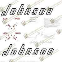 Johnson 1956 10hp Decals - Boat Decals from DecalKingdomoutboard decal Johnson 1956 10hp Decals vintage decals. Outboard engine graphics.