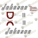 Johnson 1957 10hp Decals - Boat Decals from DecalKingdomoutboard decal Johnson 1957 10hp Decals vintage decals. Outboard engine graphics.