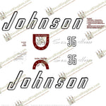 Johnson 1957 35hp Decals - Boat Decals from DecalKingdomoutboard decal Johnson 1957 35hp Decals vintage decals. Outboard engine graphics.