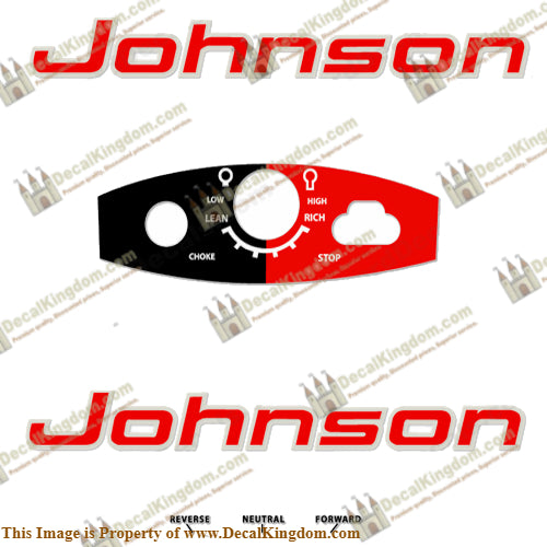 Johnson 1962 18hp Decals - Boat Decals from DecalKingdomoutboard decal Johnson 1962 18hp Decals vintage decals. Outboard engine graphics.