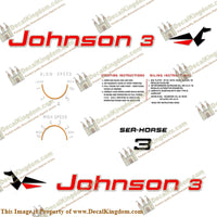 Johnson 1962 Outboard Decal Kit (Multiple Sizes Available)