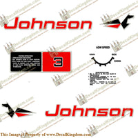 Johnson 1963 3hp Decals - Boat Decals from DecalKingdomoutboard decal Johnson 1963 3hp Decals vintage decals. Outboard engine graphics.