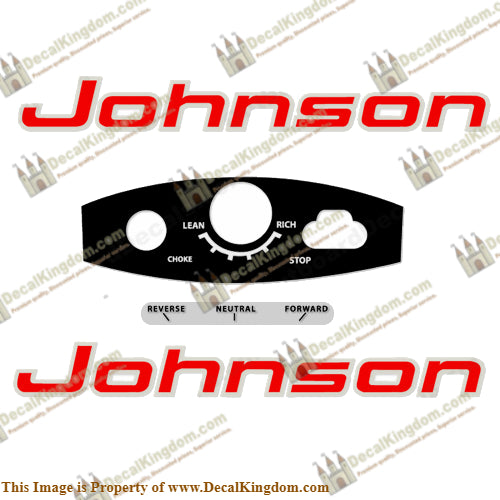Johnson 1964 18hp Decals - Boat Decals from DecalKingdomoutboard decal Johnson 1964 18hp Decals vintage decals. Outboard engine graphics.