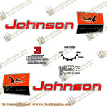 Johnson 1964 3hp Decals - Boat Decals from DecalKingdomoutboard decal Johnson 1964 3hp Decals vintage decals. Outboard engine graphics.