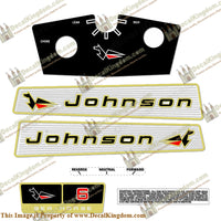 Johnson 1965 6hp Decals - Boat Decals from DecalKingdomoutboard decal Johnson 1965 6hp Decals vintage decals. Outboard engine graphics.