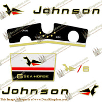 Johnson 1966 6hp Decals - Boat Decals from DecalKingdomoutboard decal Johnson 1966 6hp Decals vintage decals. Outboard engine graphics.