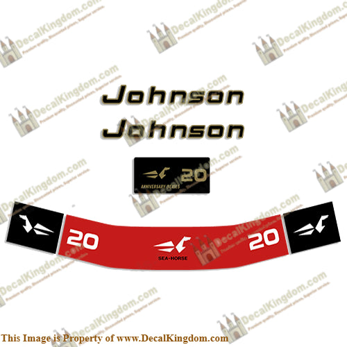 Johnson 1972 Outboard Decal Kit (Multiple Sizes Available)