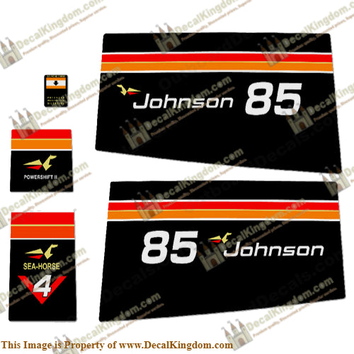 Johnson 1975 85hp Decals