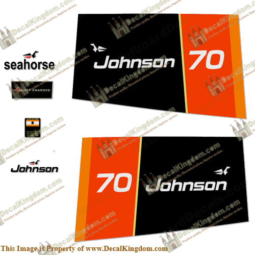 Johnson 1976 70hp Decals
