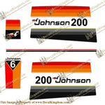 Johnson 1977 200hp V6 Decals