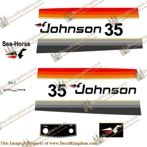 Johnson 1977 35hp Decals