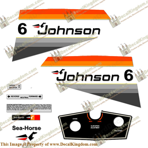 Johnson 1977 6hp Decals