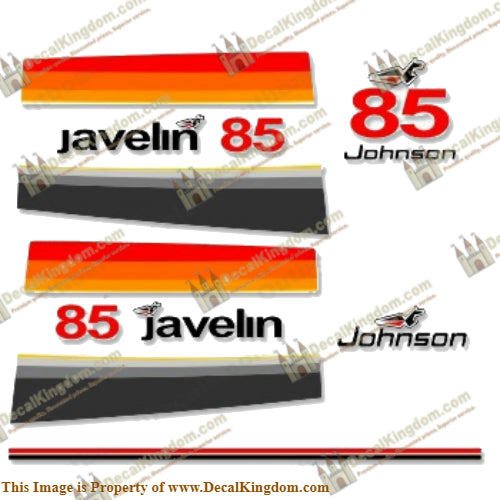 Johnson 1977 85hp Javelin Decals