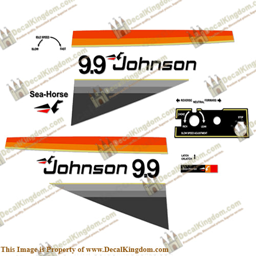 Johnson 1977 9.9hp Decals