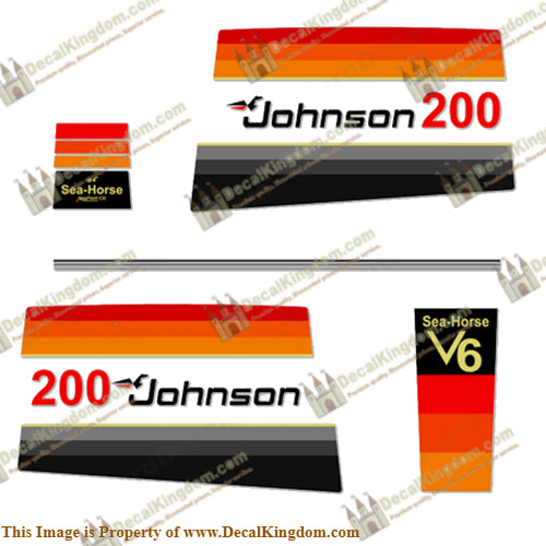 Johnson 1978 200hp Decals