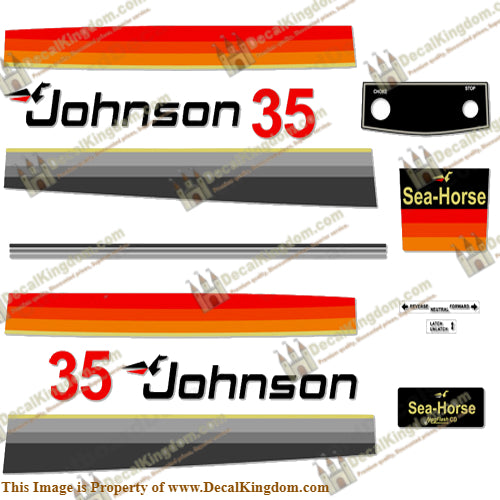 Johnson 1978 35hp Decals