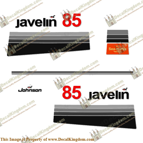 Johnson 1978 85hp Javelin Decals