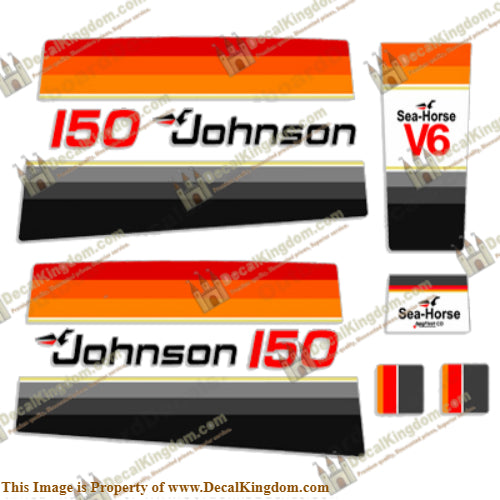 Johnson 1979 150hp V6 Decals