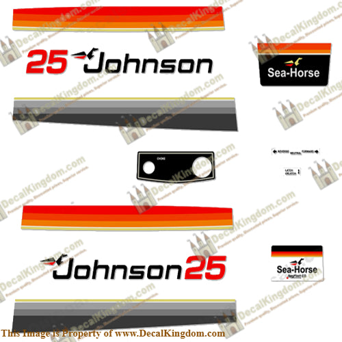Johnson 1979 25hp Electric Decals