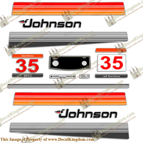 Johnson 1980 35hp Decals