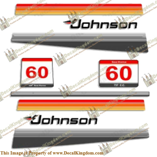 Johnson 1980 60hp Decals