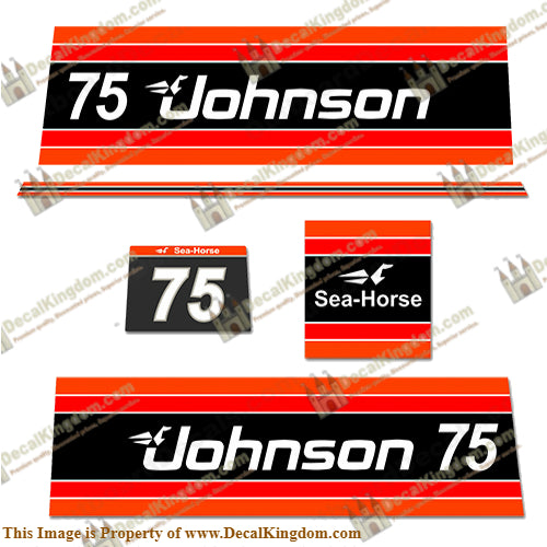 Johnson 1981 75hp Decals