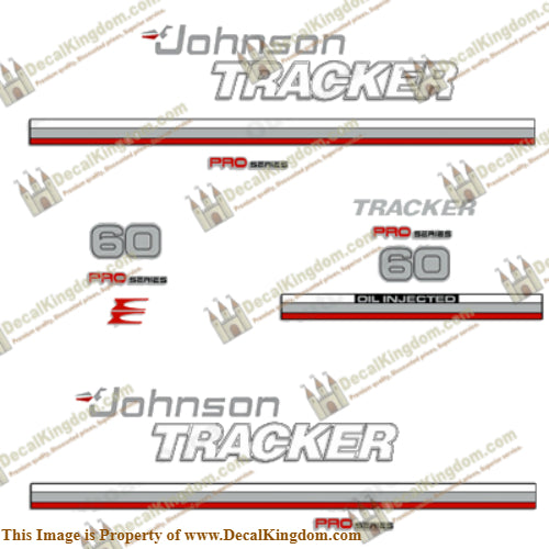 Johnson 1981 Tracker 60hp Decal Kit - Red
