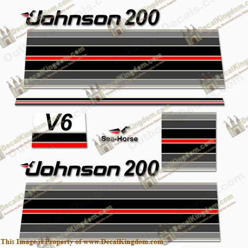 Johnson 1982 200hp Decals