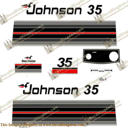 Johnson 1982 35hp Electric Decals