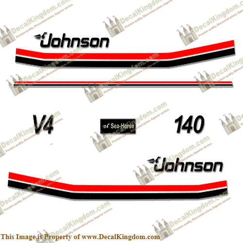 Johnson 1983 140hp Decals