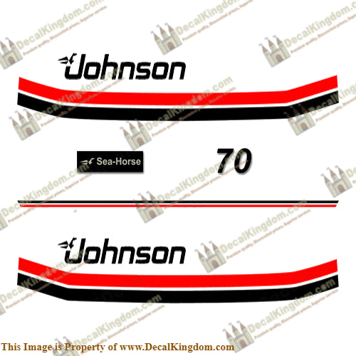 Johnson 1983 70hp Decals